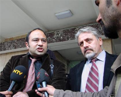 Lawyers Erdal Dogan (left) and Murat Dincer (right) continue to work pro bono to represent the Malatya victims’ families.


